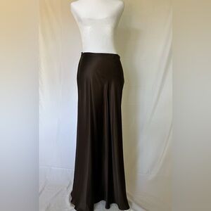 Chetta B Sleek Brown Maxi Skirt